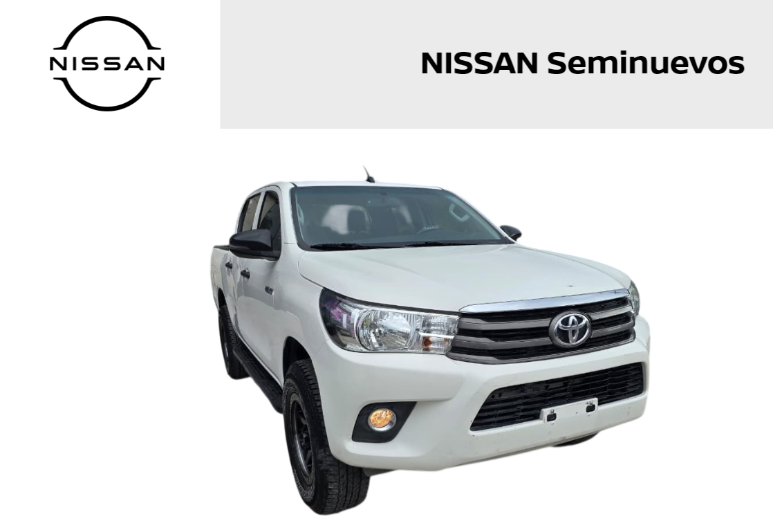 2018 Toyota HILUX 4 PTS DOBLE CAB BASE TM5 AAC VE DEL